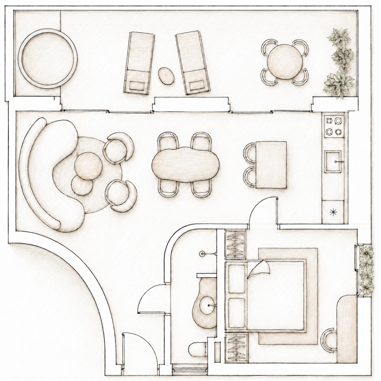 Garden Apartment floor plan