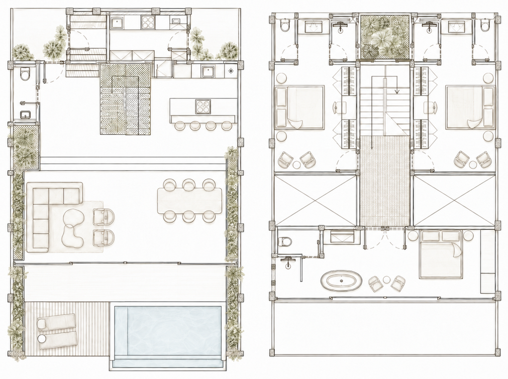 Villa floor plan